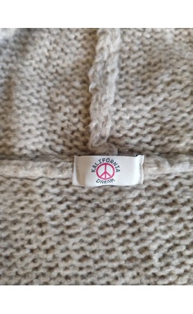 Gilet long Kalifornia Dream beige T.U - Occasion en très bon état