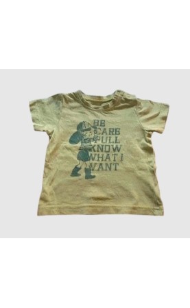 T-shirt garçon vert 12 mois - Occasion en très bon état