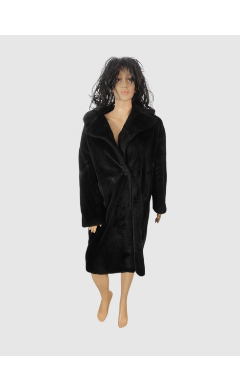 Manteau noir Stella Milani taille unique – Élégance et confort Manteau noir Stella Milani taille unique – Élégance et confort