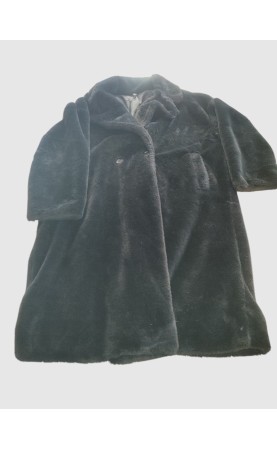 Manteau noir Stella Milani taille unique – Élégance et confort