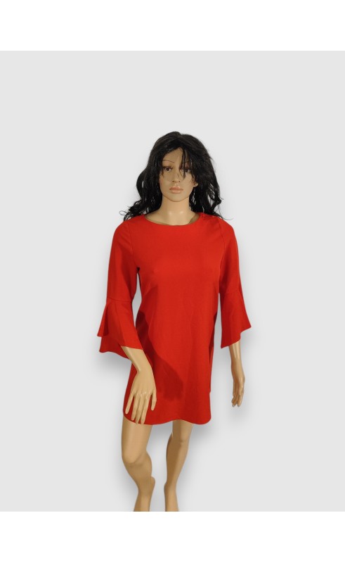 Robe Zara Rouge Taille L - Élégance Chic en Polyester | Just-Mode.eu Robe Zara Rouge Taille L - Élégance Chic en Polyester | Just-Mode.eu