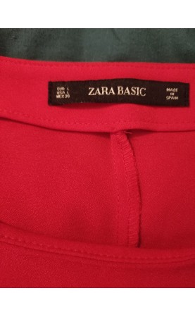 Robe Zara Rouge Taille L - Élégance Chic en Polyester | Just-Mode.eu