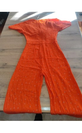 Combinaison Pantalon Rouge BZB – Taille S – Élégance en Viscose