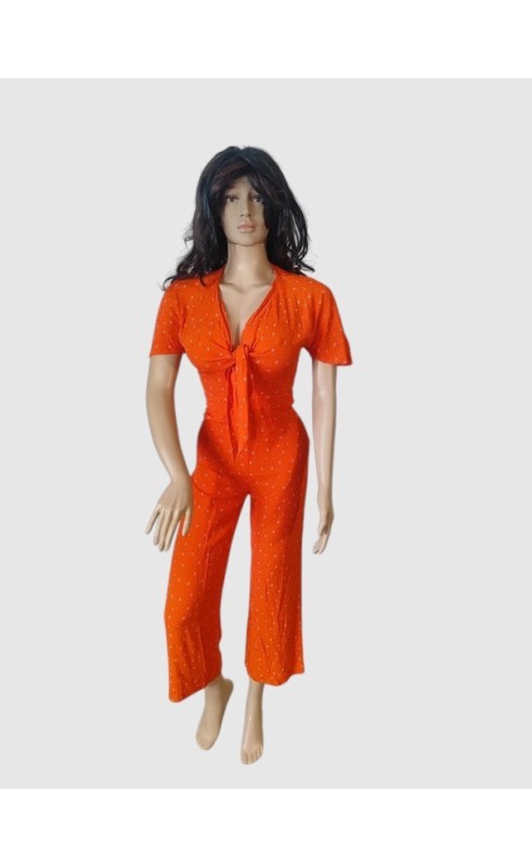 Combinaison Pantalon Rouge BZB – Taille S – Élégance en Viscose Combinaison Pantalon Rouge BZB – Taille S – Élégance en Viscose