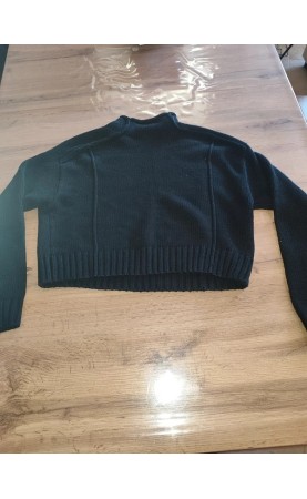 Pull Zara Noir – Taille S – 62% Coton, 38% Acrylique