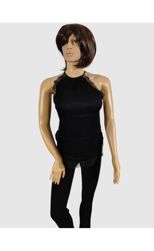 T-shirt Zara Woman noir taille M - Occasion en excellent état T-shirt Zara Woman noir taille M - Occasion en excellent état